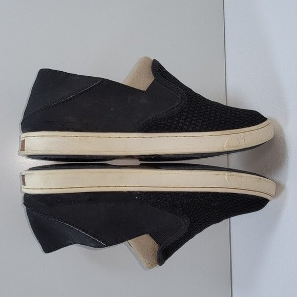 Olukai Womens Pehuea Black Mesh Shoes Sz 8.5 US Slide Option Slip On Flats - Picture 6 of 7